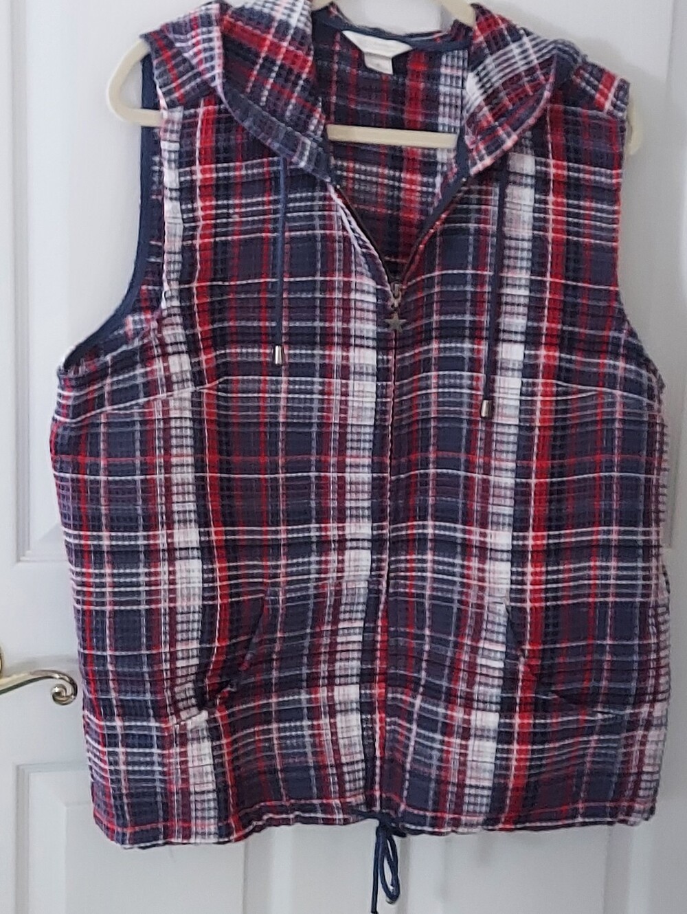 C J Banks Waffle Hooded Vest